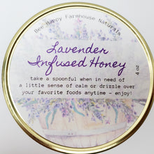 Load image into Gallery viewer, Lavender Infused Honey - Stress Reducing - Calming & Relaxing