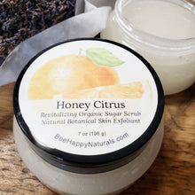Load image into Gallery viewer, Revitalizing Organic Sugar Scrub, All-Natural Botanaical Skin Exfoliant