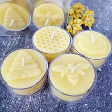 Load image into Gallery viewer, 100% All Natural Beeswax Tealight Candles - Set of 4
