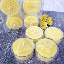 Load image into Gallery viewer, 100% All Natural Beeswax Tealight Candles - Set of 4
