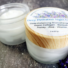Load image into Gallery viewer, Relaxing & Rejuvenating - Deep Hydration Night Cream with Sleep Enhanced Aromatherapy Oils + Vegan Collagen