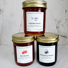 Load image into Gallery viewer, LIMITED RELEASE - Honey Taster Set of  3 Honey Infusions - Honey Gift Set