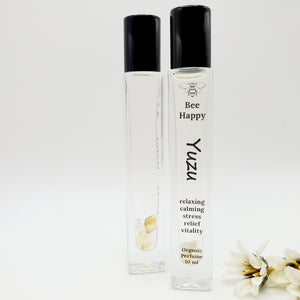 Sunny Yuzu - Natural Organic Perfume - Sunflower & Daisies - Citrine Gemstones