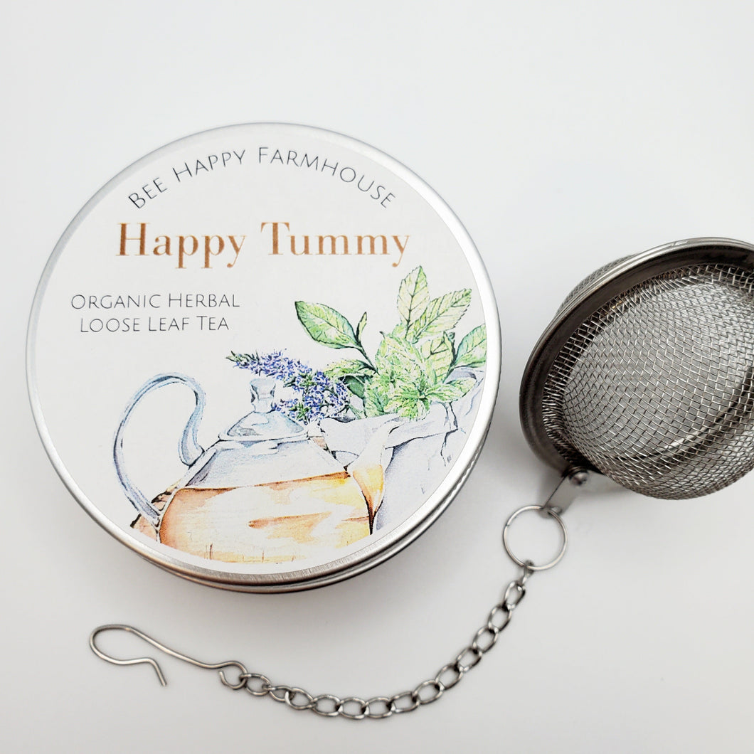 HAPPY TUMMY Sampler Set - Herbal Tea & Infuser