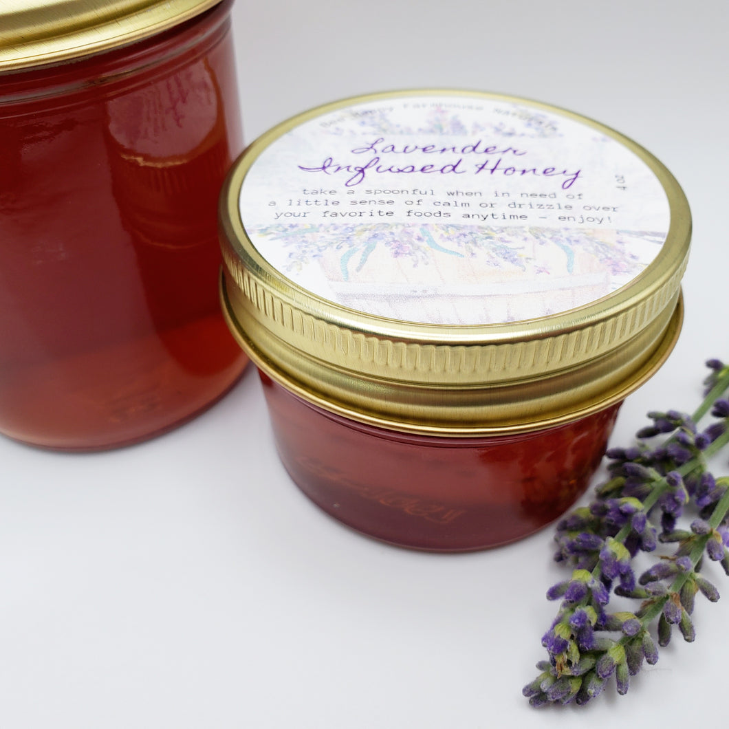 Lavender Infused Honey - Stress Reducing - Calming & Relaxing