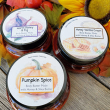 Load image into Gallery viewer, Fall Favorites Aromas - Ultra Moisturizing Body Butter with Raw Honey
