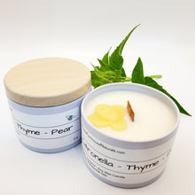 Load image into Gallery viewer, Bee Bug Free... Naturally - Citronella Candle Tins in 4 Aroma Options
