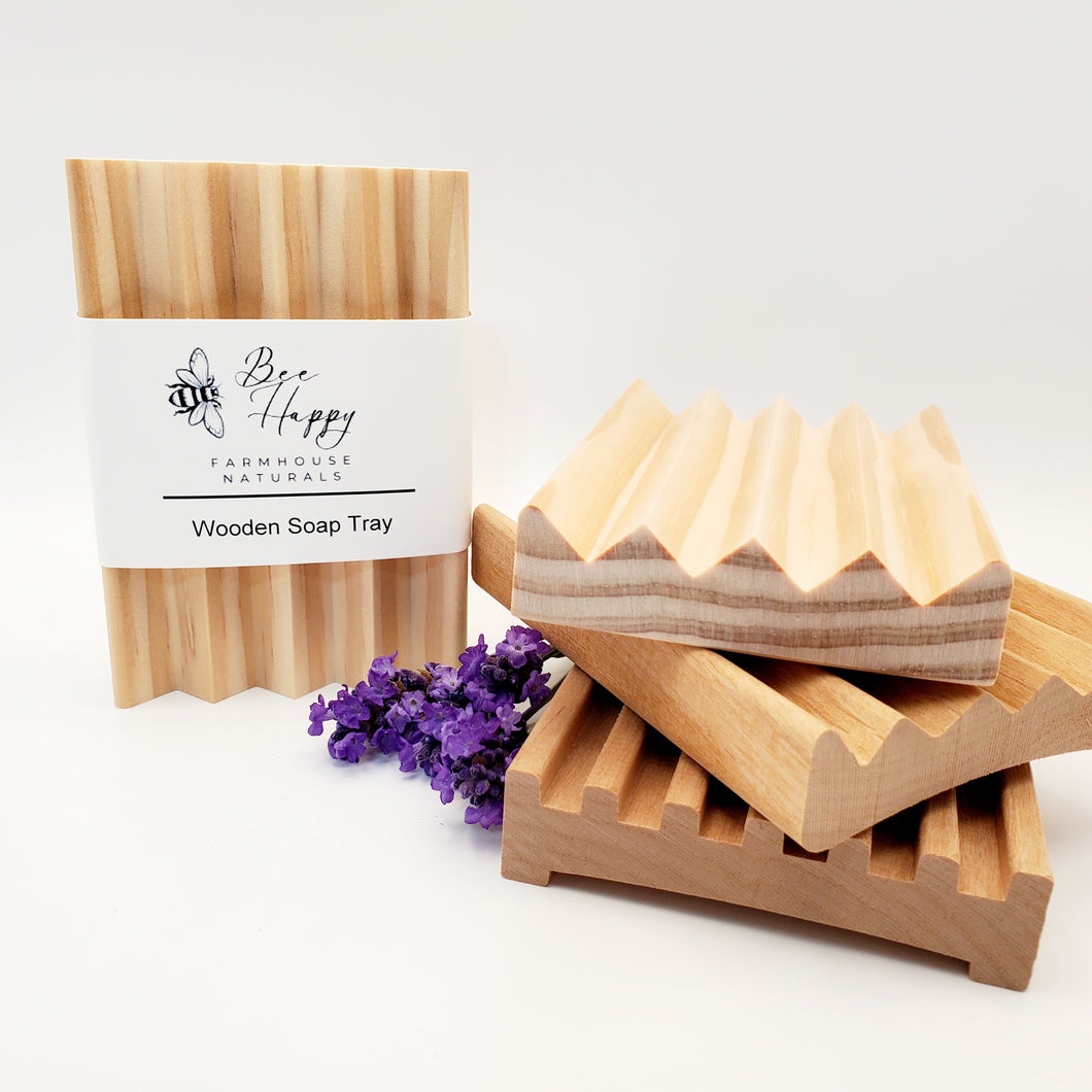 Natural Handcrafted Wooden Soap Trays - Soap Dish