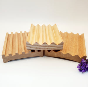 Natural Handcrafted Wooden Soap Trays - Soap Dish
