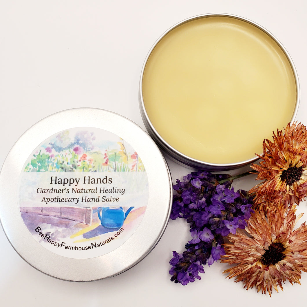 Happy Hands - Gardner's Natural Healing Apothecary Hand Salve - Calendula Skin Healing Balm