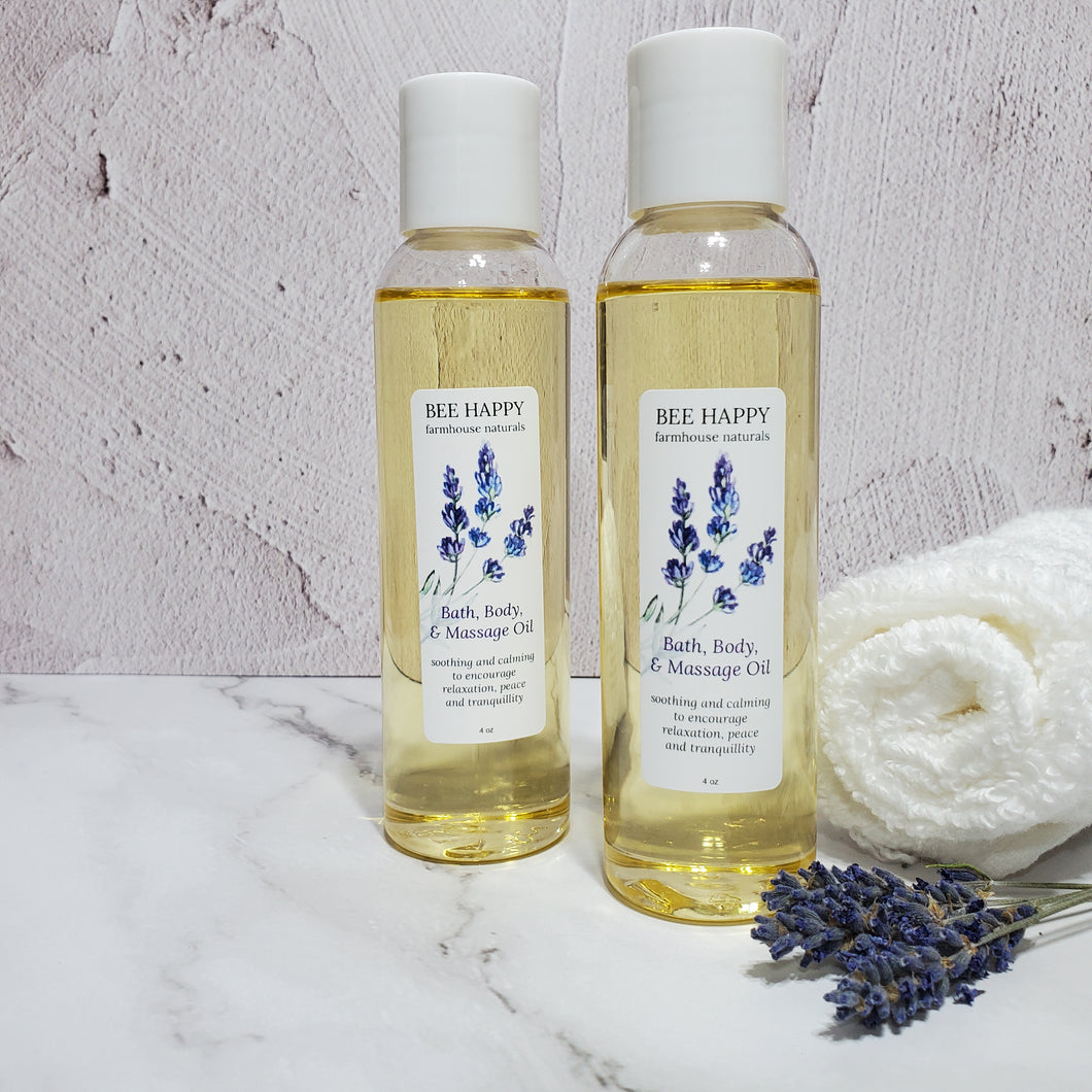 Herbal Bath, Body & Massage Oil Packed with Nourishing Organic Oils