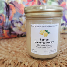 Load image into Gallery viewer, Lemon Creamed Honey - All Natural &amp; Organic
