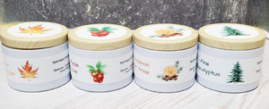 LIMITED RELEASE!  Farmhouse Holiday Candles - Set of 4