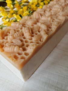 Bee Restored - Honey, Shea Butter, Moroccan Red Clay & Oatmeal - Double Layer Soap