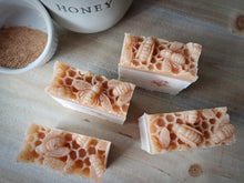 Load image into Gallery viewer, Bee Restored - Honey, Shea Butter, Moroccan Red Clay &amp; Oatmeal - Double Layer Soap
