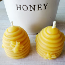Load image into Gallery viewer, Old World Bee Hive - 100% Beeswax Candle
