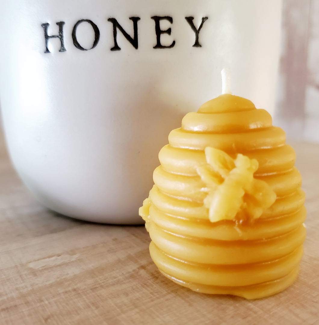 Old World Bee Hive - 100% Beeswax Candle